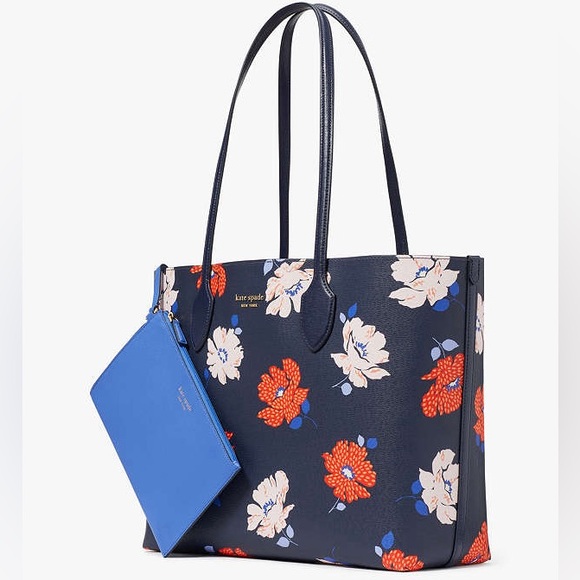 NWT! $248 MSRP kate spade Bleecker Dotty Floral Large Tote - Picture 1 of 6